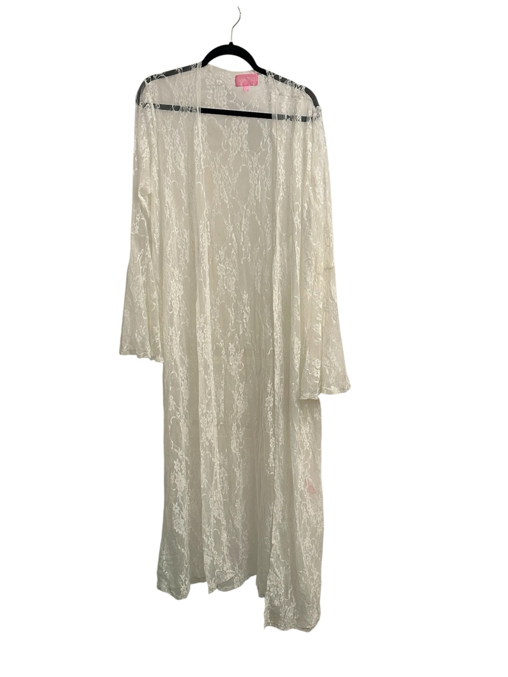 Sugar Thrillz Dolls Kill Ivory Lace Bell Sleeve Duster - XL